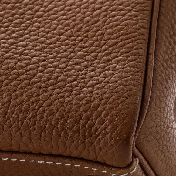 Hermes Kelly Handbag Gold Togo with Gold Hardware 28 Brown - Picture 11 of 13